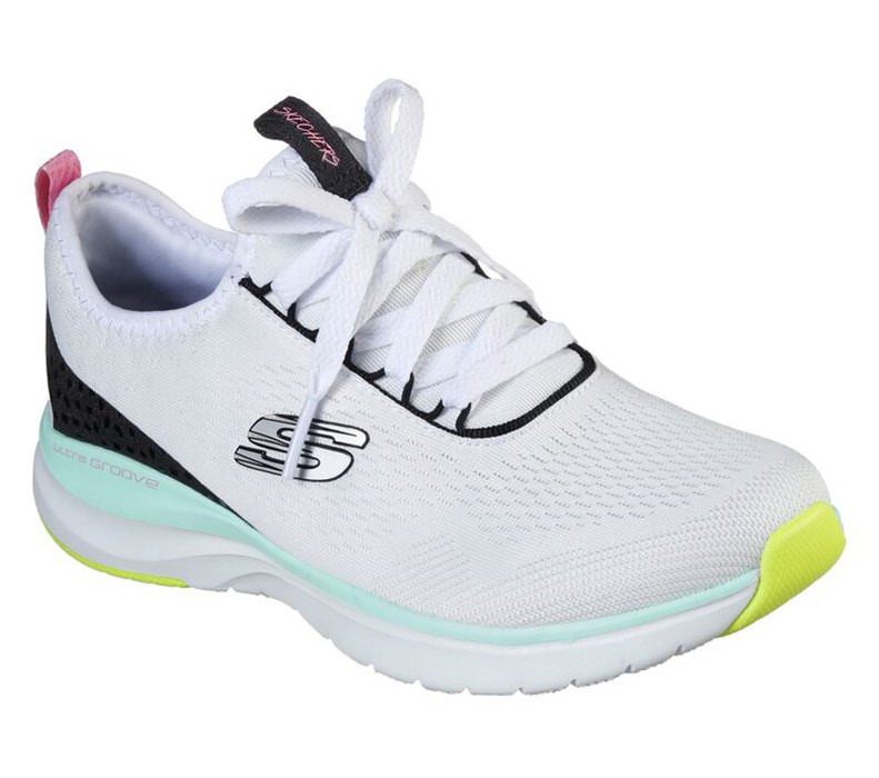 Skechers Dam Vita/Olika Färger Sneakers - Ultra Groove - Quick Advantage - Sverige (PGSQC-9618)